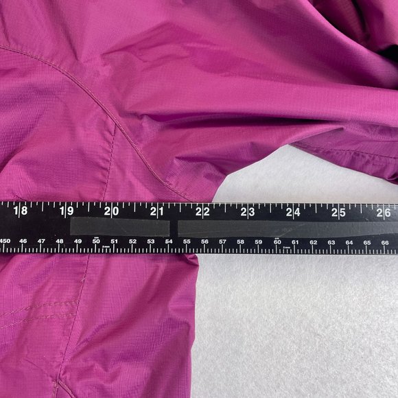 COLUMBIA Womens L Waterproof Jacket Berry Purple Lightweight Full Zip Hooded - Picture 13 of 14